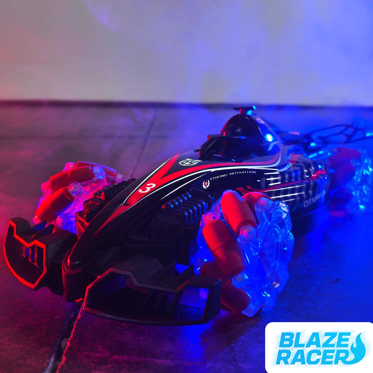 Blaze Racer – Stunt Drift RC Car with 360° Spins, LED & Spray