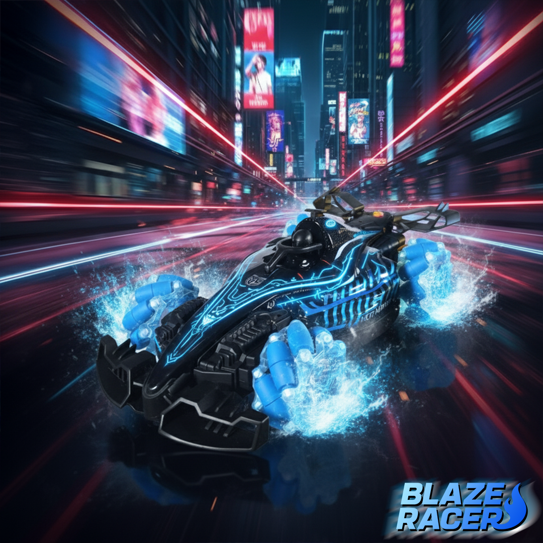Blaze Racer – Stunt Drift RC Car with 360° Spins, LED & Spray