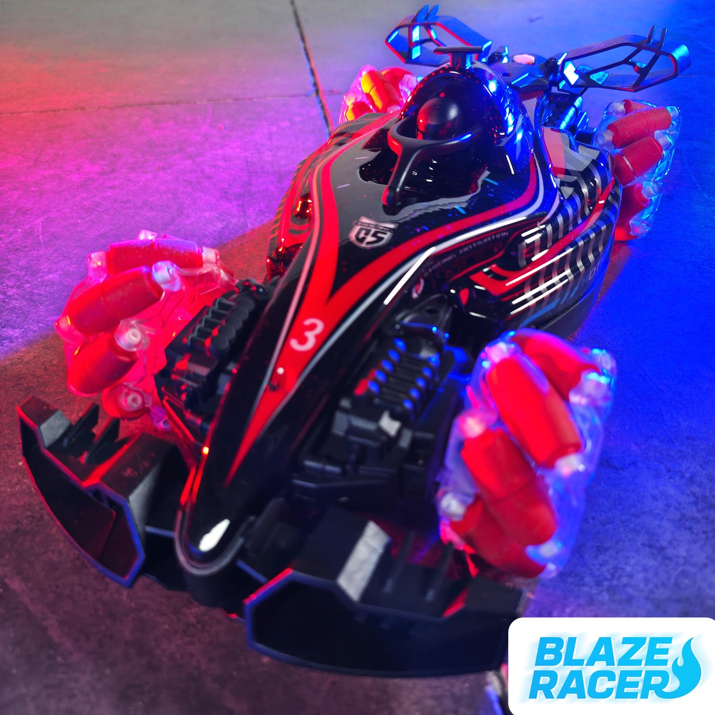 Blaze Racer – Stunt Drift RC Car with 360° Spins, LED & Spray